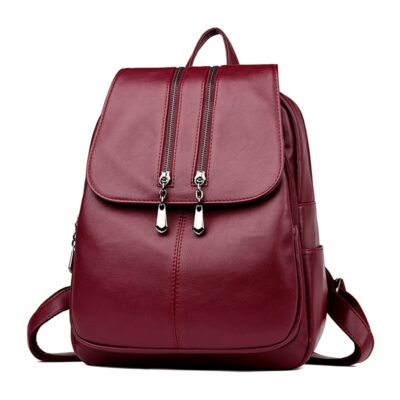Mochila para portátil Mochila de lujo de cuero para mujer Mochila de moda para mujer Mochila escolar, Mochila de Viaje ≤ 40x20x25