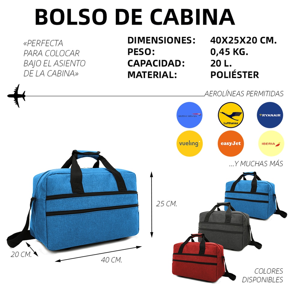 Viaje Sin Preocupaciones: Bolsas y Mochilas para Cabina Ryanair de 40x20x25  cm, Estilo y Conformidad en