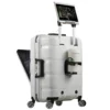 Maleta PP 360 Grado Lado Duro Equipaje De Mano Estilo De Viaje De Negocios Trolley De Equipaje Con Portavasos