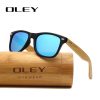 Gafas de Sol Polarizadas OLEY de Bambú Natural - Diseño Único Hecho a Mano para Hombres y Mujeres, Personaliza tu Logotipo