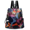 Mochila Multicolor Antirrobo: Estilo Happy Travel en Tela Oxford Duradera para Mujeres con Espíritu Viajero  ≤ 40x30x20